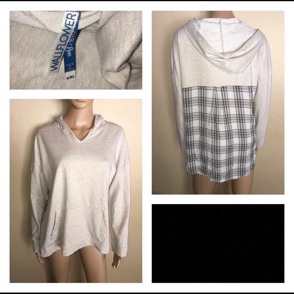 Black and Cream Hoodie